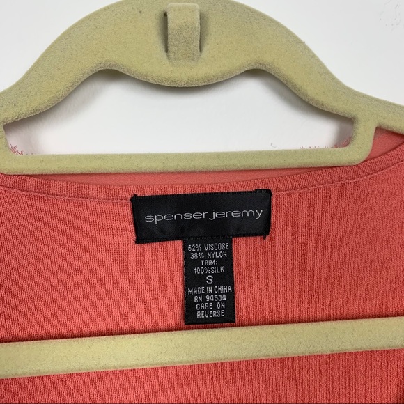 Spenser Jeremy Y2k Silk Trim Cropped Tie Cardigan - Picture 3 of 6